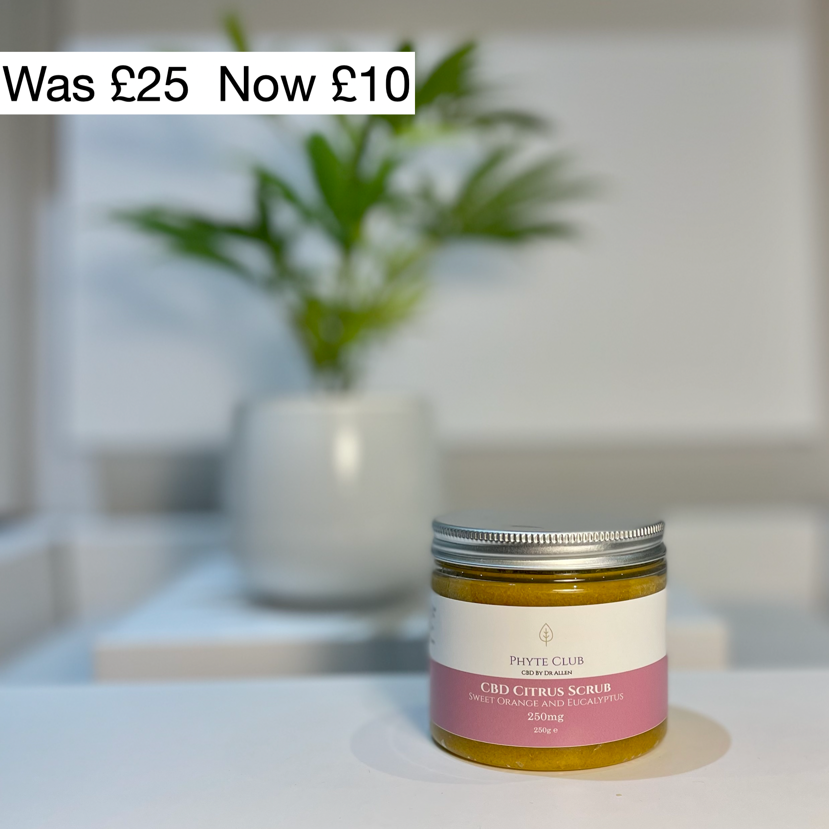 CBD Citrus Body Scrub - Orange & Eucalyptus 250g
