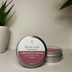 CBD Night Cream | Lavender & Mint | 150mg CBD in 30ml