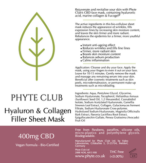 Hyaluron and Collagen Filler Sheet Facemask